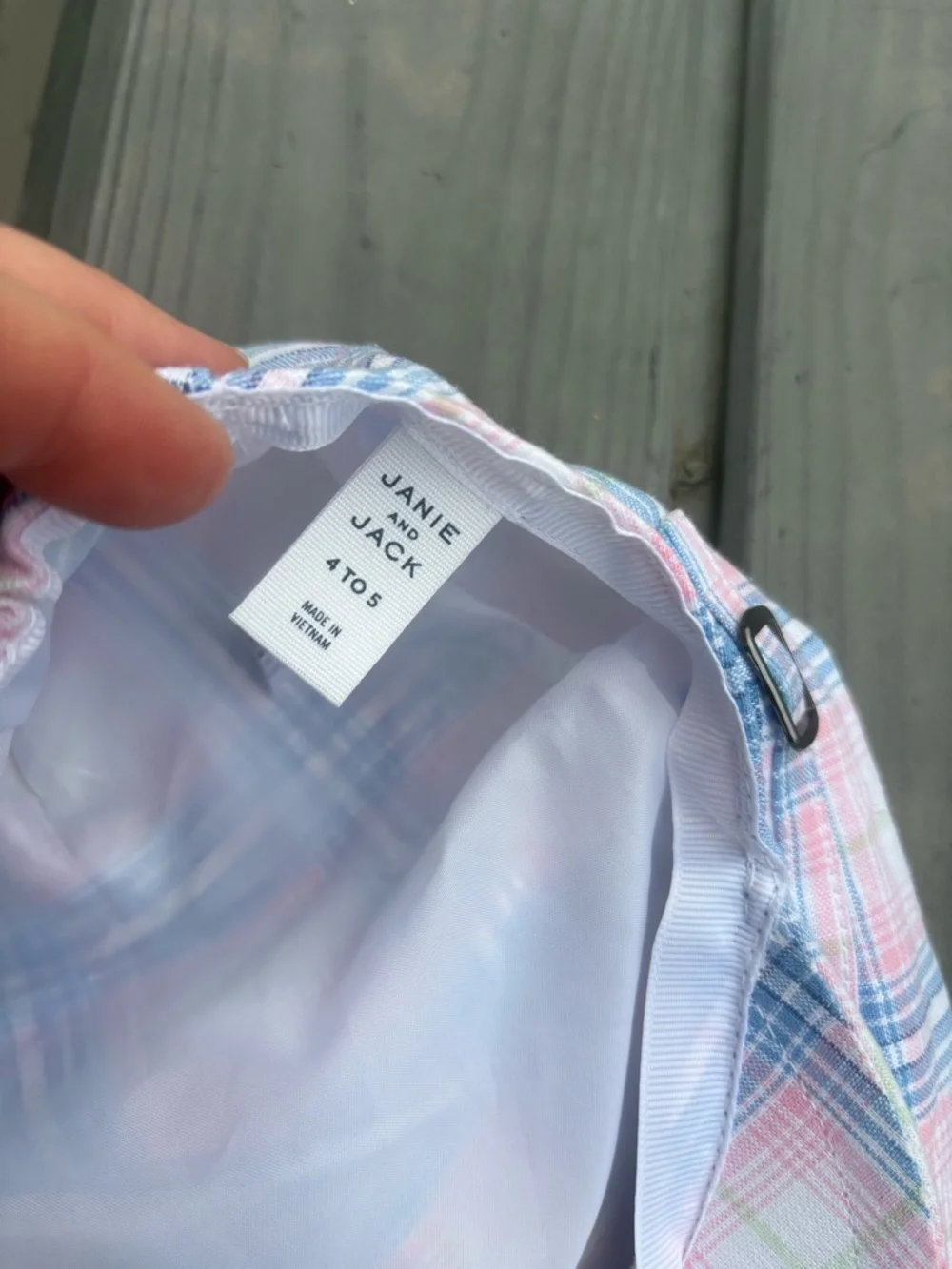 Janie and Jack Plaid Newsboy Cap - Size 4/5